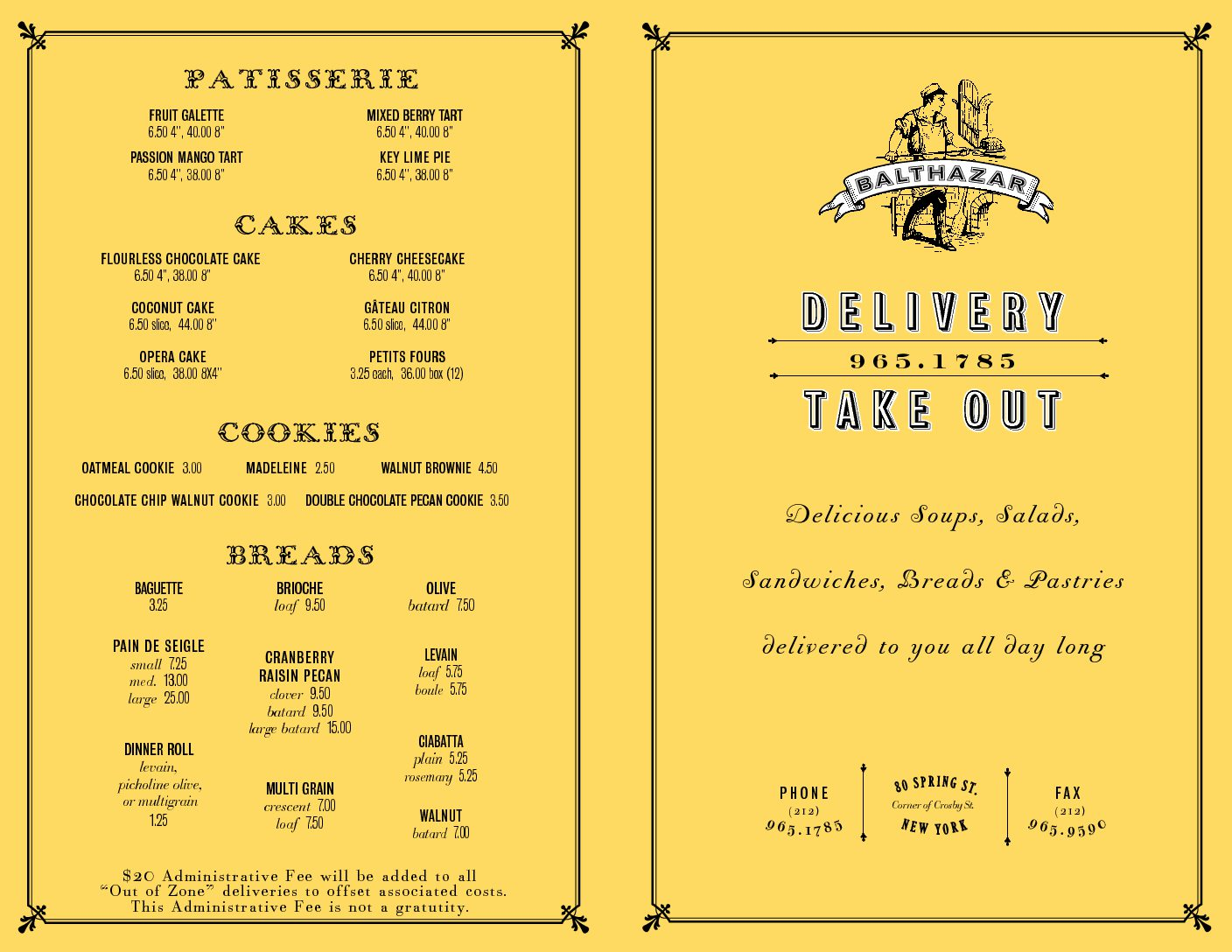 Menu at Cake zone bakers, Hyderabad